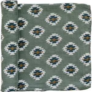Southwest Aztec Muslin Swaddle Blanket