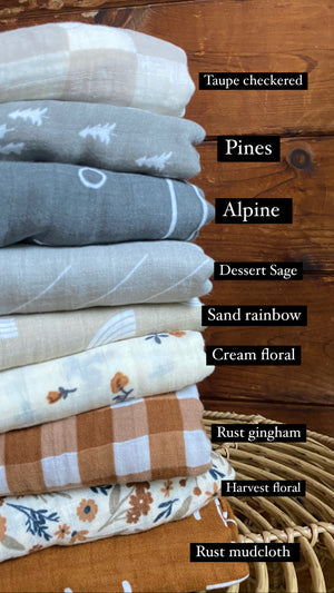 Muslin Swaddle Blanket, 100% Organic Cotton swaddle blanket