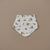 Cream Floral Muslin Bib