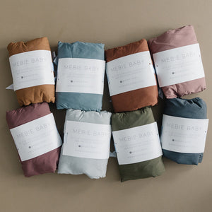 Plum Bamboo Stretch Crib Sheet