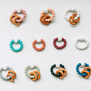 Silicone  Beaded Rattle Rings